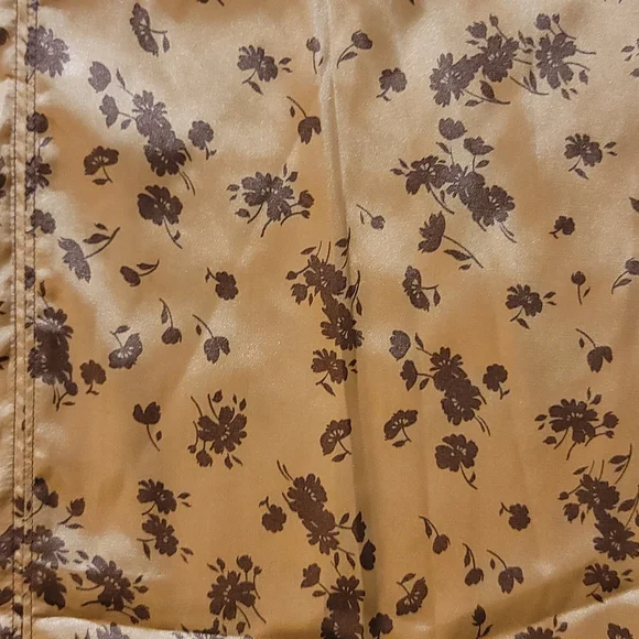 NWT Zara Satin Croped Top and Midi Skirt Set in Copper - Picture 8 of 13